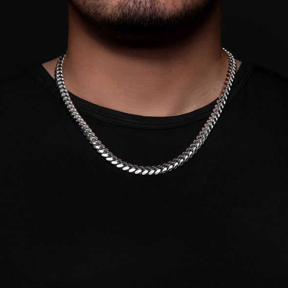 Joolz Co. Cuban Link 8mm Solid Chain <br>925 Sterling Silver <br>Hypoallergenic & Tarnish Free