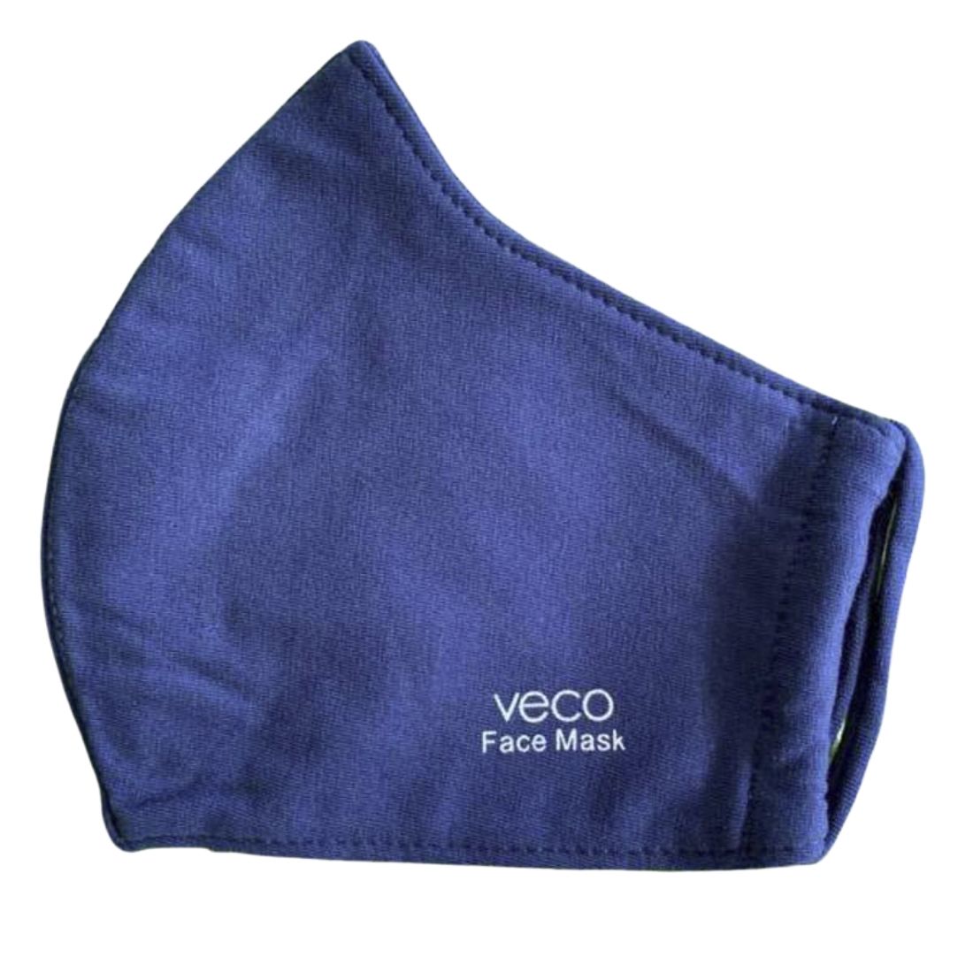 Washable Face Mask 3 layer Antimicrobial cloth fabric Navy Kakkadu