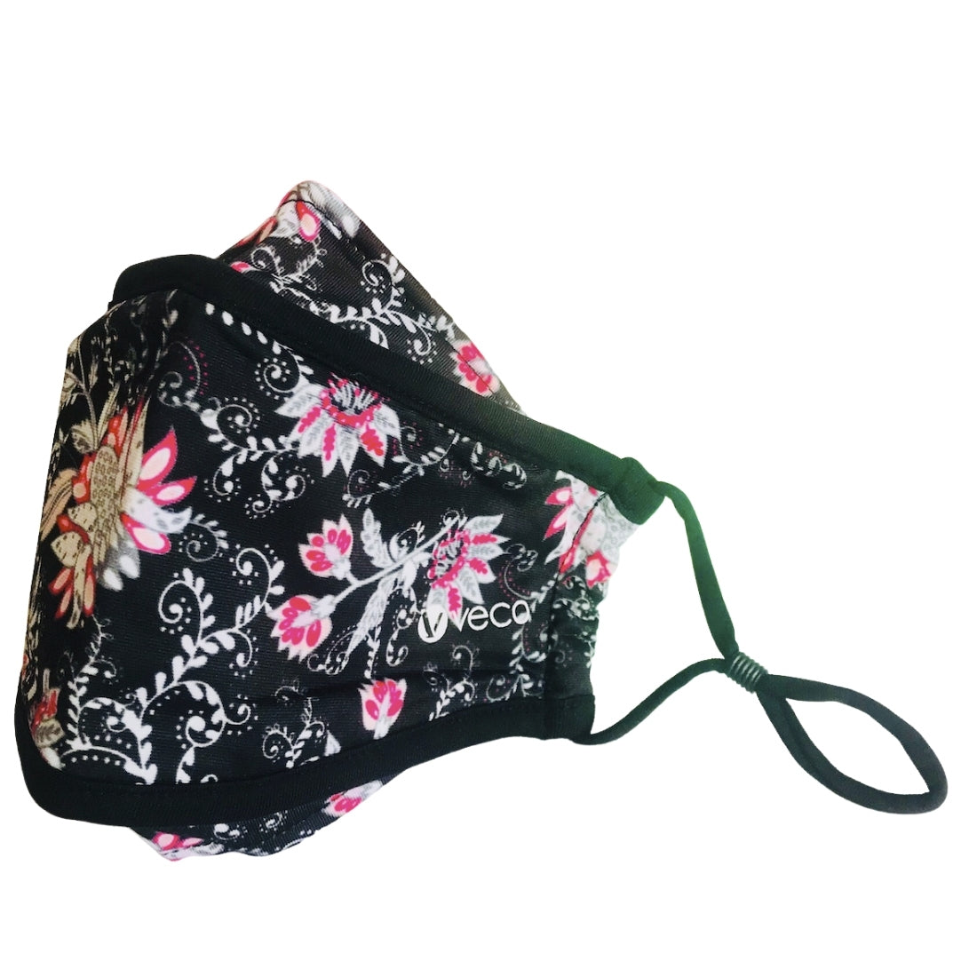 Washable Face Mask 3 layer Antifog & Antimicrobial cloth Floral