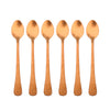 Coffee Culture Set of 6 Stainless steel Parfait Spoon with Copper satin Design