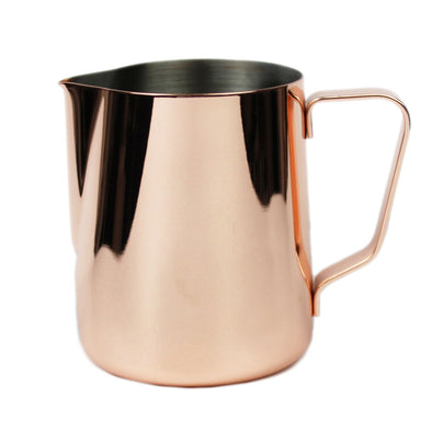 Coffee Culture rose gold stainless steel milk frothing jug 350ml