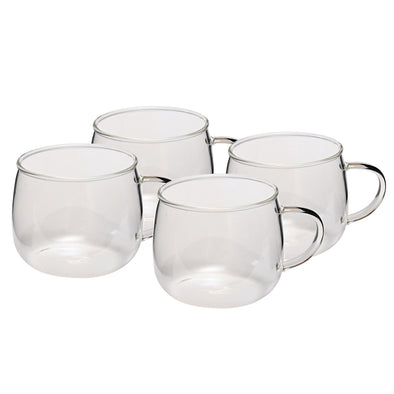 Coffee Culture Aria set of 4 borosilicate glass mug 250ml