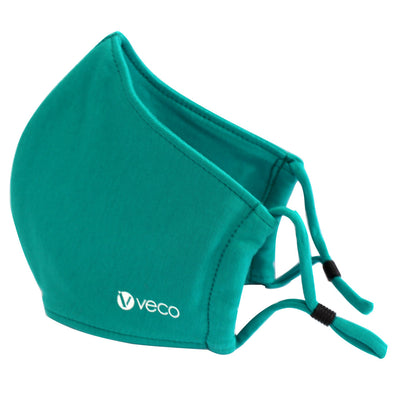 ADULT Washable Face Masks <br>3 layer Antimicrobial cloth fabric <br>Teal