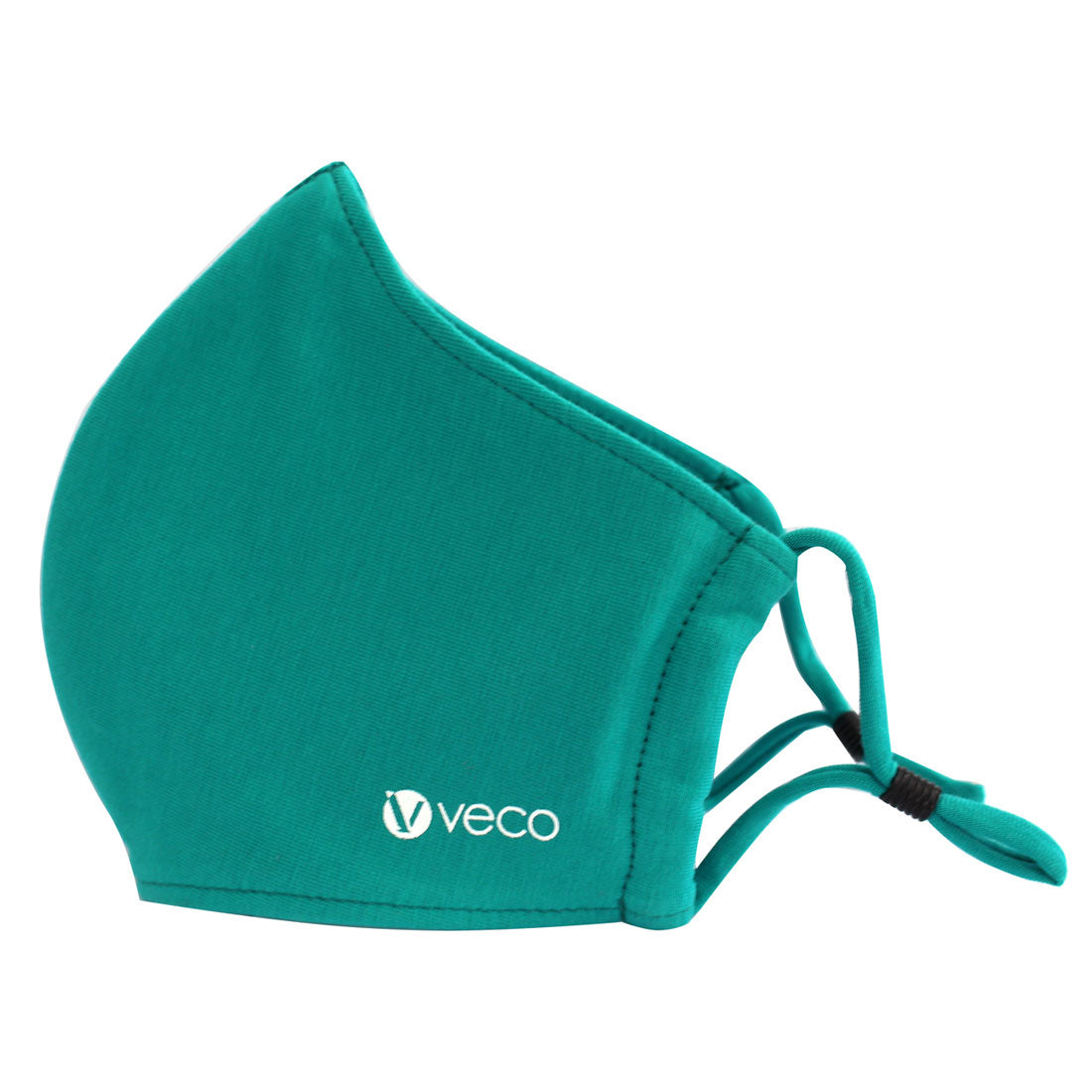 Washable Face Mask 3 layer Antimicrobial cloth fabric White Koala