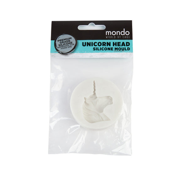 Silicone Unicorn Head Mould <br>White <br>Use with Modelling Paste, Fondant & Chocolate