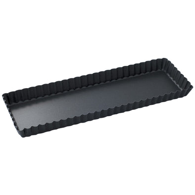 Loose Base Rectangular Quiche Pan <br>Non Stick <br>36 x 13 x 2.6cm