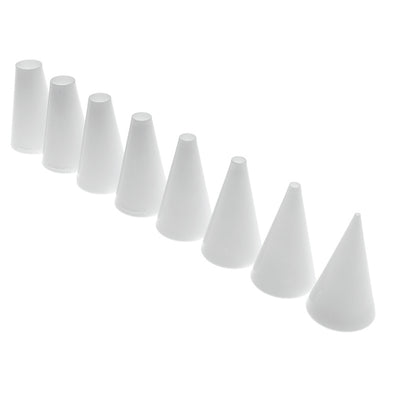 Round Decorating Pipping Nozzle Set <br>7 Piece <br>White