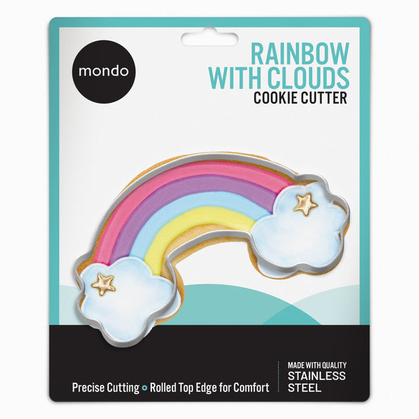 Cookie Cutter <br>Stainless Steel <br>Rainbow Clouds