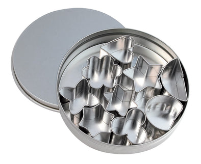 Cookie & Pastry 9 Piece Cutter Set <br>Stainless Steel <br>Aspic & Canape