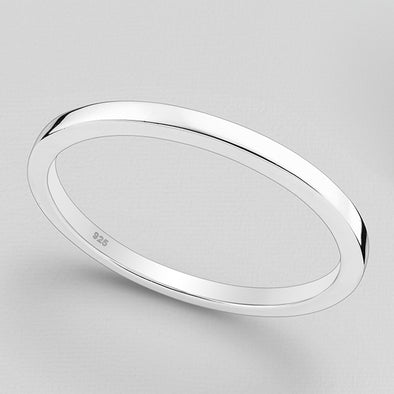 Joolz Co. Classic Silver Engravable Bangle <br>925 Sterling Silver