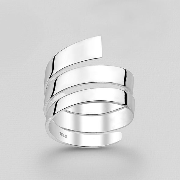 Joolz Co. Spiral Wrap Ring <br>925 Sterling Silver