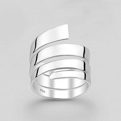 Joolz Co. Spiral Wrap Ring <br>925 Sterling Silver