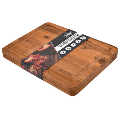 St Clare Reversible Cutting Board with Juice Curve <br>Acacia wood <br>Dimensions - 40 x 30 x 3.8cm