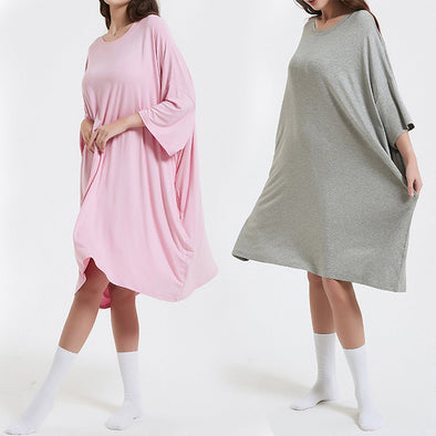 OZ PJ's Oversized Sleep Tee <br>2 PACK Baby Pink & Grey <br>One Size Fits Most