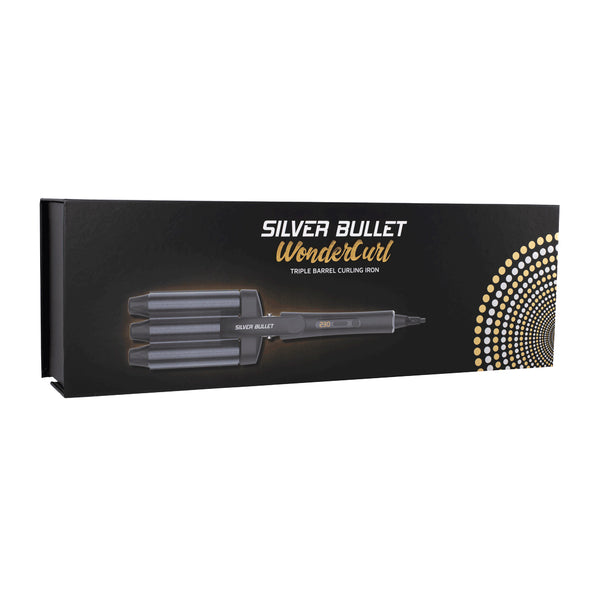Silver Bullet Wondercurl Triple Barrel Curling Iron <br>3 x 28mm <br>Extra Long Swivel Cord