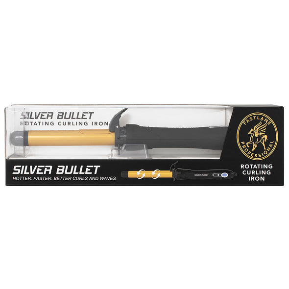 Silver Bullet Fastlane Rotating Curling Iron <br>Gold <br>14 Heat Settings