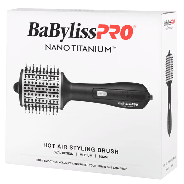BaBylissPRO Oval Hot Air Brush <br>3.5" / 89mm <br>Three Temperature settings