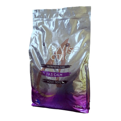13 kg bag of Lifewise Biotic F.A.S Calm with Fish, Lamb, Rice, Oats & Vegetables dog food