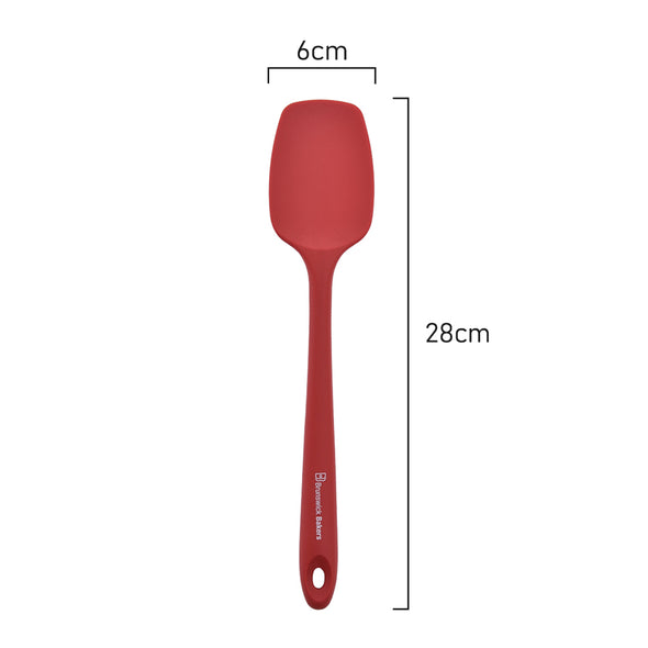 Measurements of Brunswick Bakers red silicone Spoon Spatula 