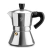 Pezzetti Bellexpress silver Stove Top coffee maker 6 cup made from high quality aluminium suitable for all cooktops