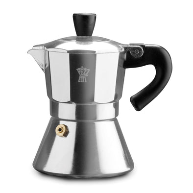 Pezzetti Bellexpress silver Stove Top coffee maker 6 cup made from high quality aluminium suitable for all cooktops