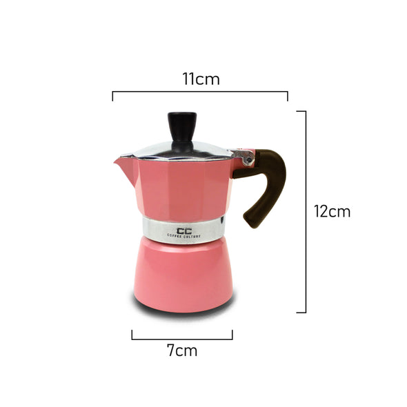 Coffee Culture Coffee Maker <br>1 Espresso Cup <br>Pink