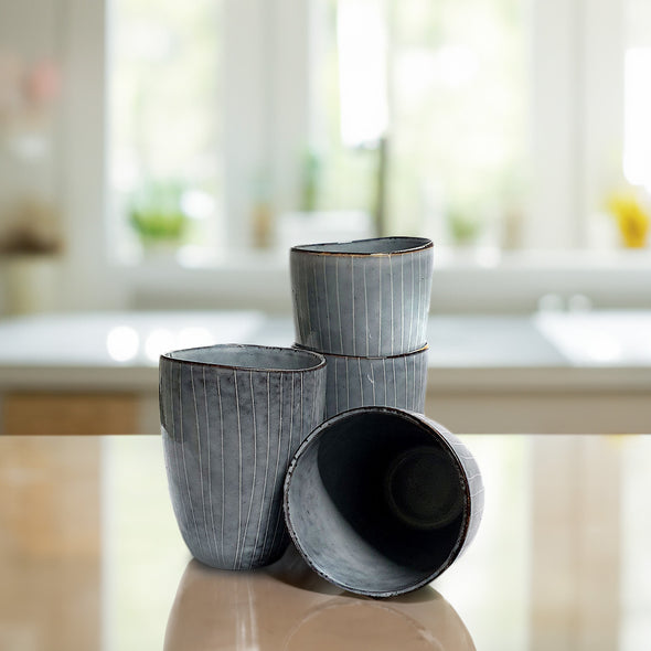 Coffee Culture Coffee and Tea Cup <br>Reactive Stone Stripe <br>280ml