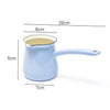 Measurements of Coffee Culture sky blue Enamel Turkish Coffee Pot 300ml