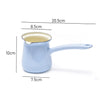 Measurement of Coffee Culture sky blue Enamel Turkish Coffee Pot 450ml