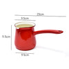 Measurement of Coffee Culture Red Enamel Turkish Coffee Pot 750ml