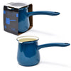 Coffee Culture Teal blue Enamel Turkish Coffee Pot 750ml
