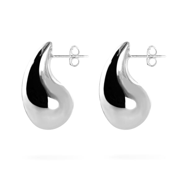 Joolz Co. Classic Droplet Earrings with Push Back Closure <br>925 Sterling Silver