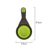 Measurements of Furzone Green Collapsible Dog/Cat Food Scoop Measuring Cup & Bag Clip - 1 Cup 237ml