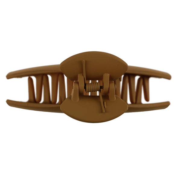 Ullu Eleanor Hair Claw <br>Size: 9.8 x 3.6 x 5cm <br>Matte Caramel