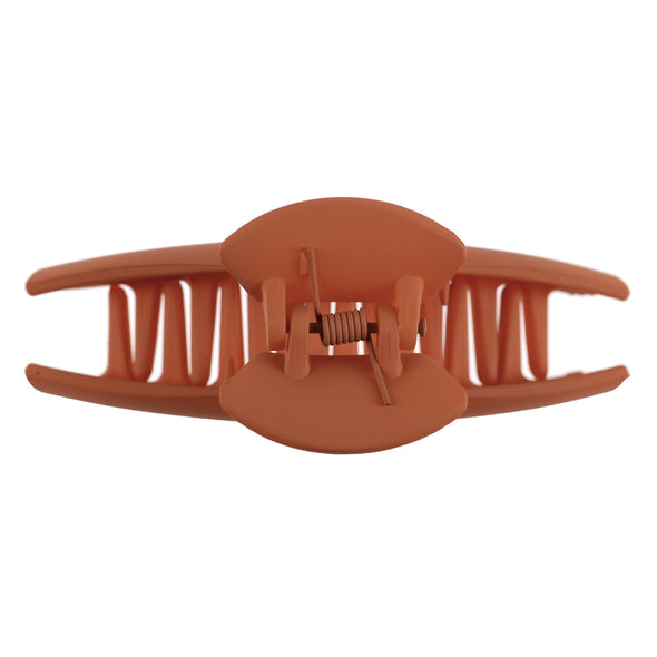 Ullu Eleanor Hair Claw <br>Size: 9.8 x 3.6 x 5cm <br>Matte Burnt Orange