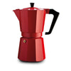 Pezzetti Red Stove Top coffee maker 6 cup made in Italy from high quality aluminium