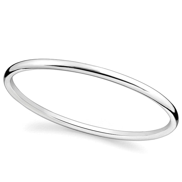 Joolz Co. Classic Hollow Round Bangle <br>925 Sterling Silver