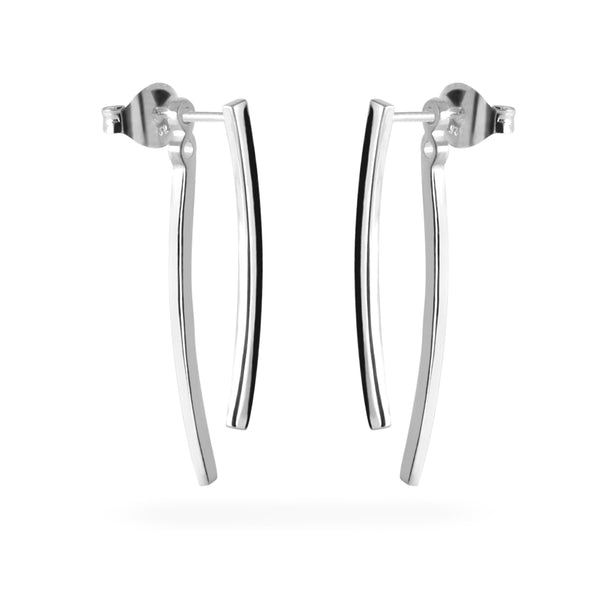 Joolz Co. 2 in 1 Dangle Drop Jacket Stud Earrings <br>925 Sterling Silver