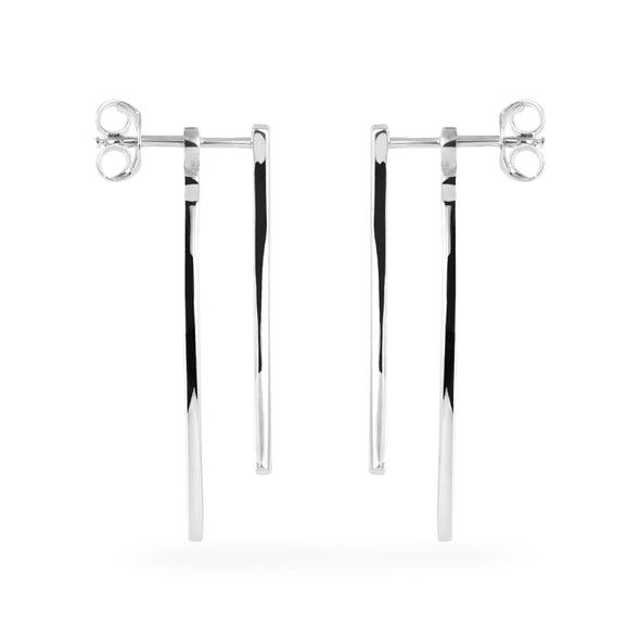 Joolz Co. 2 in 1 Dangle Drop Jacket Stud Earrings <br>925 Sterling Silver