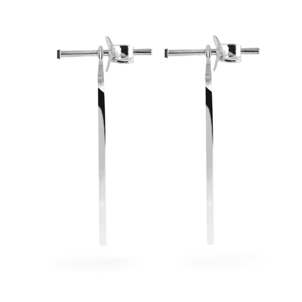 Joolz Co. Bar Jacket 2 in 1 Stud Earrings <br>925 Sterling Silver