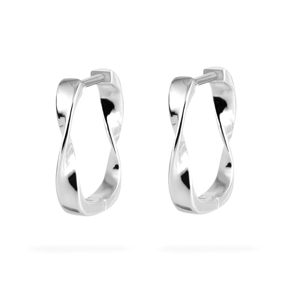 Joolz Co. Twist Hoop Earrings <br>925 Sterling Silver