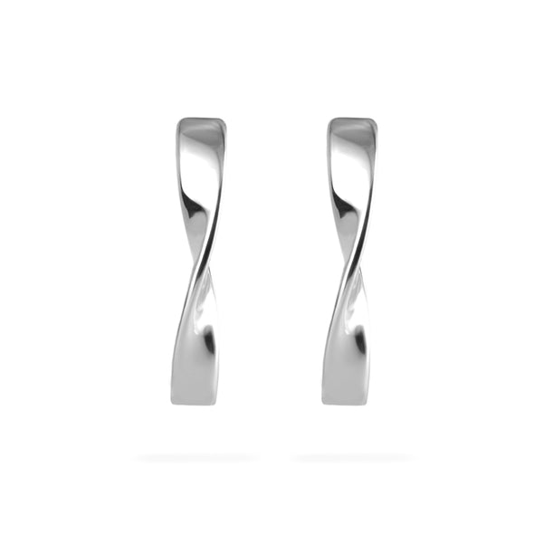 Joolz Co. Twist Hoop Earrings <br>925 Sterling Silver