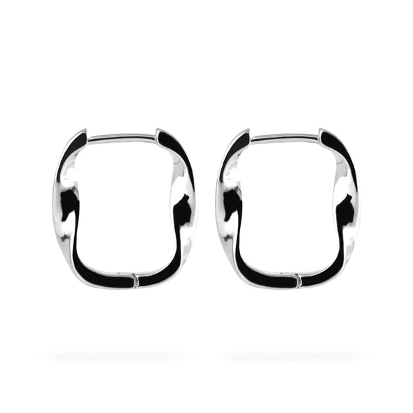 Joolz Co. Twist Hoop Earrings <br>925 Sterling Silver