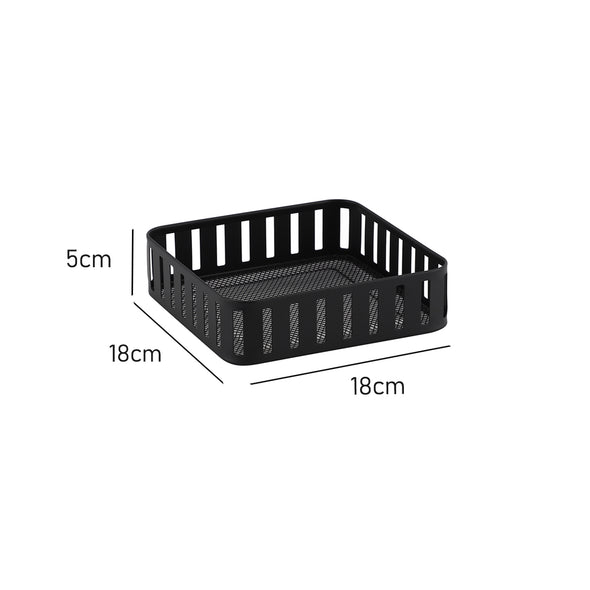 Classica Hudson Napkin Holder <br>Black <br>18cm x 18cm x 5cm