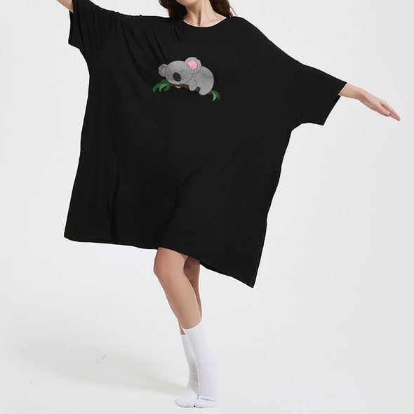 OZ PJ's Oversized Sleep Tee 2 PACK <br>Black Koala & Pink Lama <br>One Size Fits Most