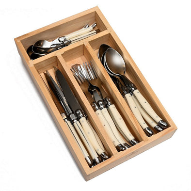 Laguiole 24 piece Cutlery Set <br>6 Place Settings <br>Ivory