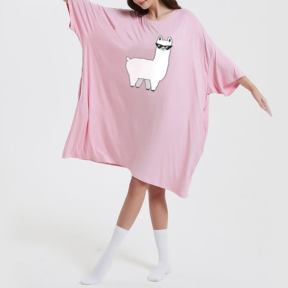 OZ PJ's Oversized Sleep Tee 2 PACK <br>Black Koala & Pink Lama <br>One Size Fits Most