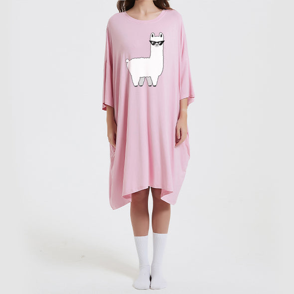 OZ PJ's Oversized Sleep Tee 2 PACK <br>Black Koala & Pink Lama <br>One Size Fits Most