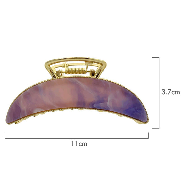 Ullu Alya Hair Claw <br>Size: 11 x 5 x 4cm <br>Marbled Pink