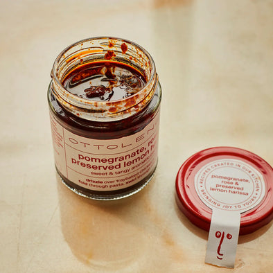 Ottolenghi Pomegranate, Rose and Preserved Lemon Harissa <br>170gm <br> PREORDER SHIPS MID OCTOBER